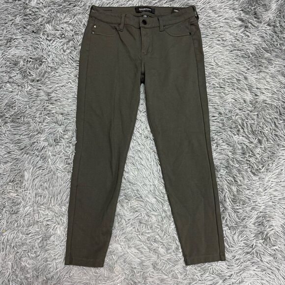Liverpool Green Skinny Pants Size 4/27 - Picture 1 of 8